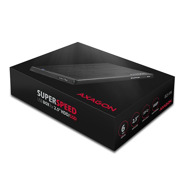 AXAGON EE25-XA6,  USB 5Gbps - SATA 6G,  2.5