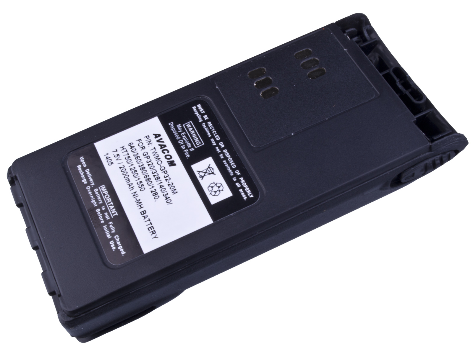 AVACOM baterie pro radiostanice Motorola GP320/ 340/ 360,  HT750/ 1250..- WARIS Ni-MH 7, 5V 2000mAh0 