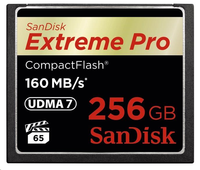 SanDisk Compact Flash 256GB Extreme Pro (160MB/ s) VPG 65,  UDMA 71 