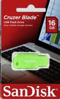 SanDisk Flash disk 16 GB Cruzer Blade,  USB 2.0,  zelená1 