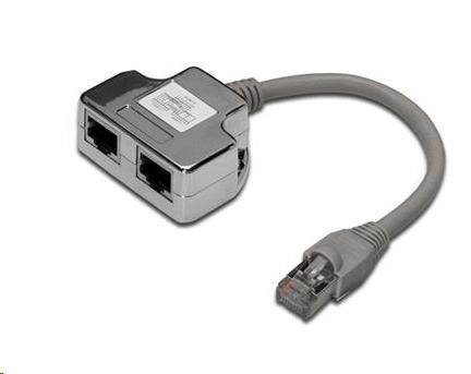 Rozvádzač PREMIUMCORD RJ45 (1 port ISDN + 1 port RJ45 10/ 100Base T)0 