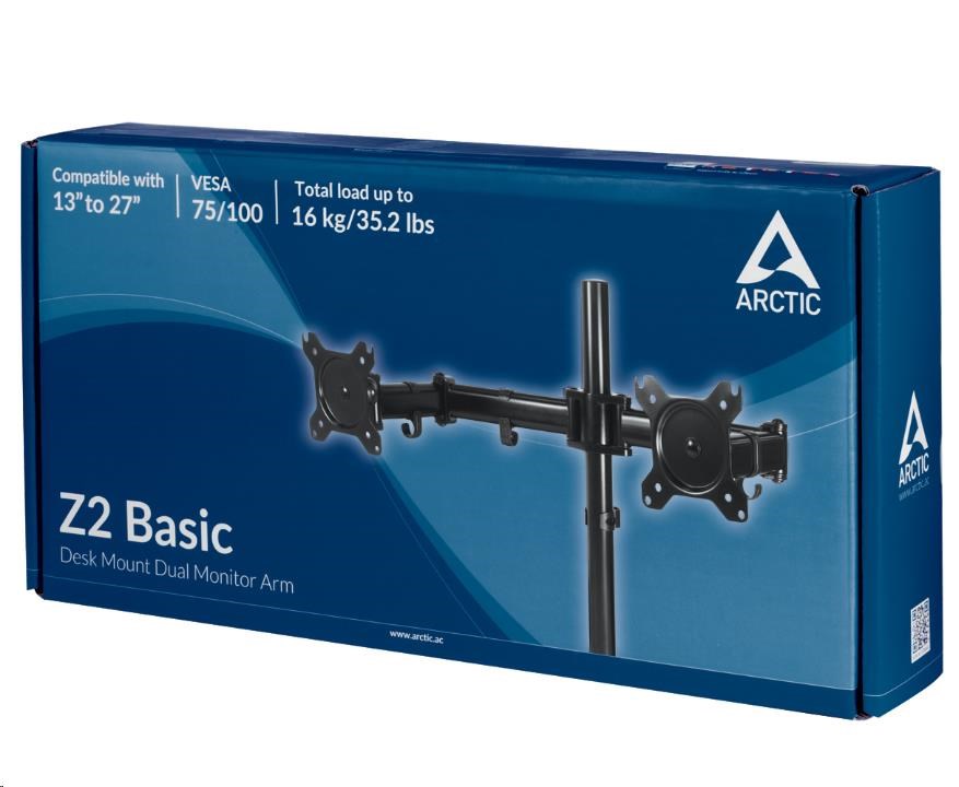 Držiak ARCTIC pre 2 monitory Z2 Basic6 