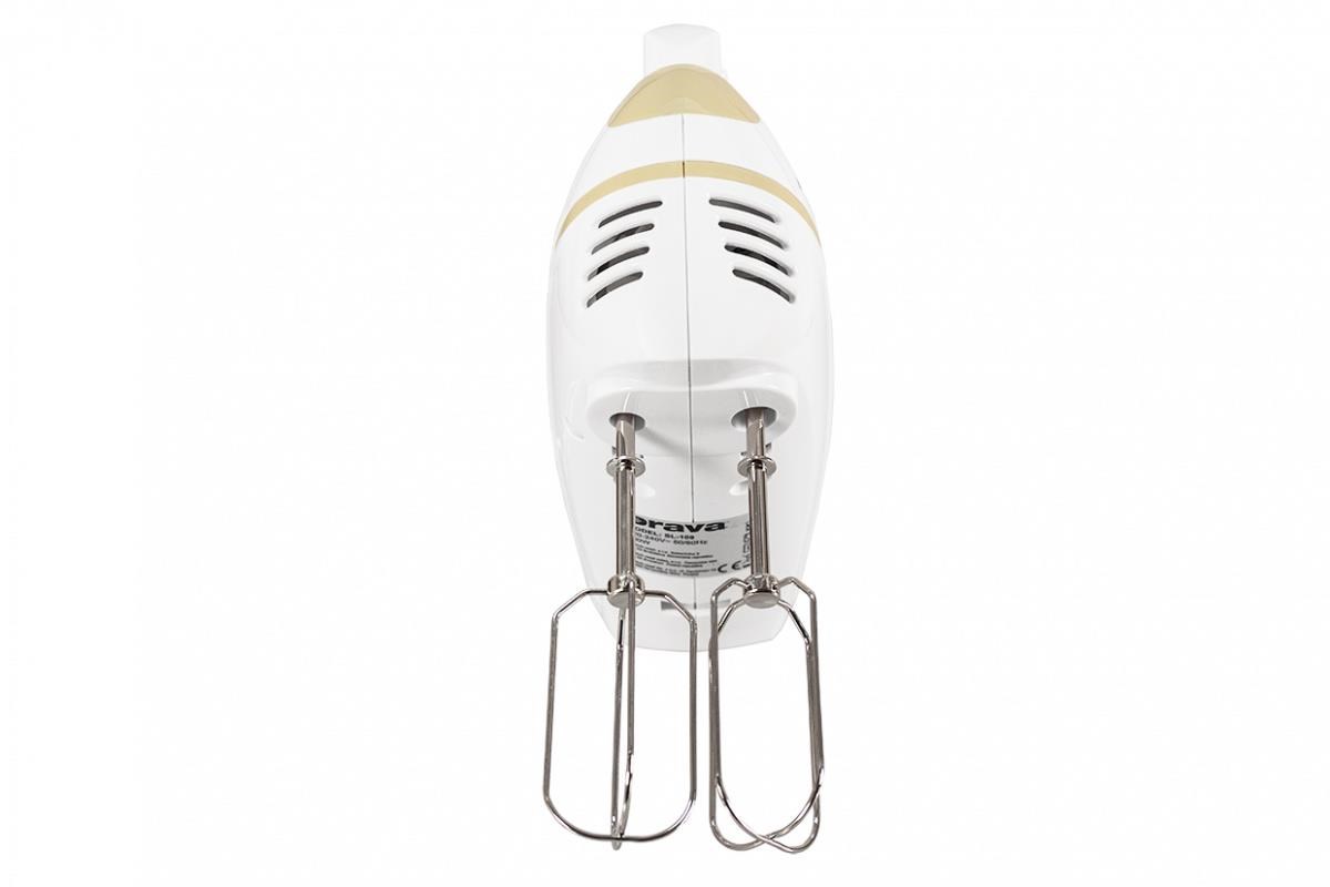 Orava SL-109 ruční šlehač,  300 W,  pulzní spínač,  75 dB,  5 rychlostí,  krémová /  bílá2 