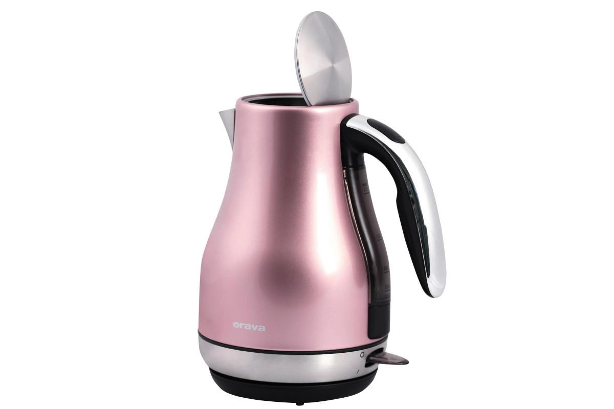 Orava VK-3715 Pink rychlovarná konvice,  1850-2200 W,  designová,  1.7 l,  automatické vypnutí,  růžová3 
