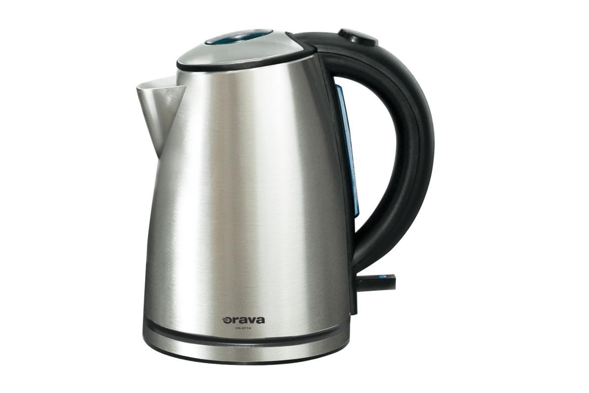 Orava VK-3712 rychlovarná konvice,  1600 W,  1.2 l,  automatické vypnutí,  stříbrná0 