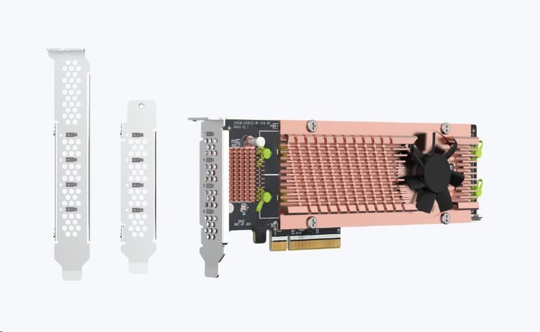 QNAP QM2-4P-384 rozšiřující karta 4xM.2 NVMe 2280 PCIe Gen3x4 pro PC i NAS4 