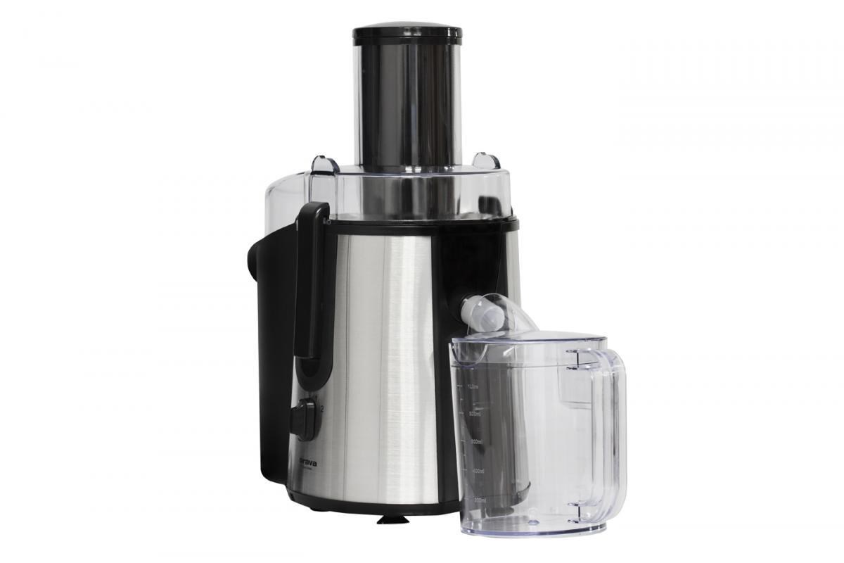 Orava OS-109 A odšťavňovač,  850 W,  vysokootáčkový,  80 dB,  objem 1 l,  1800 RPM,  stříbrná /  černá1 