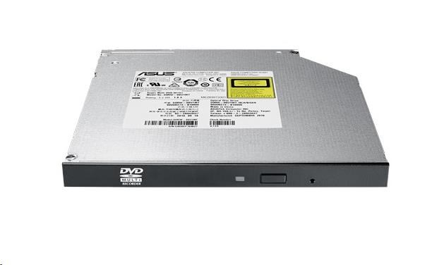 ASUS Slim DVD Writer SDRW-08U1MT/ SLIM/ BLACK/ BULK,  čierna,  SATA,  M-Disc,  hromadná (bez SW)1 