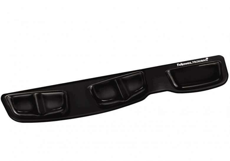 Opierka zápästia Fellowes Health-V CRYSTAL Gel Microban Black0 