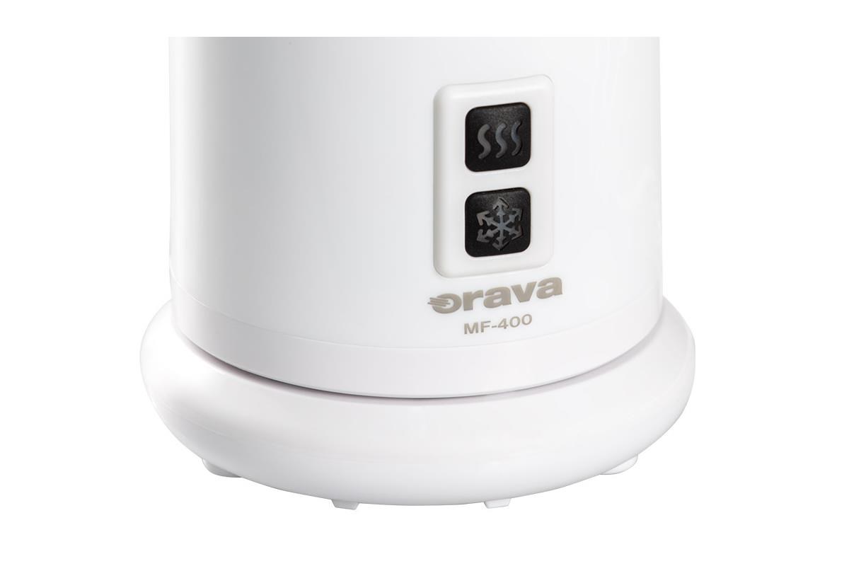 Orava MF-400 napěňovač mléka,  400 W,  elektrický,  240 ml,  2-funkční přepínač,  bílá1 