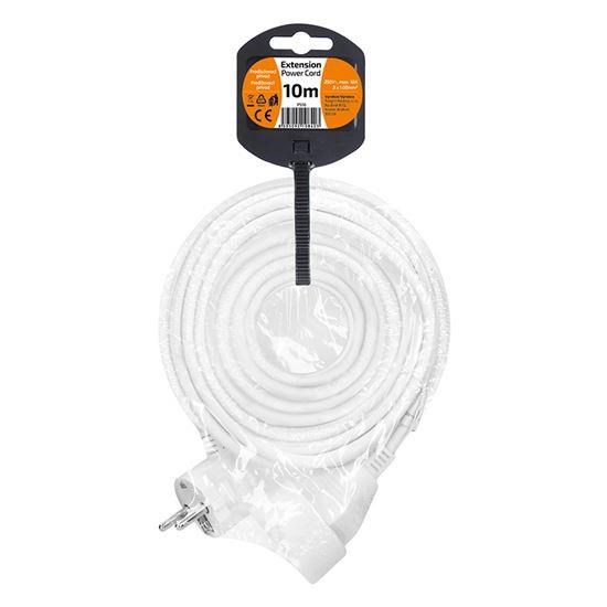 Solight prodlužovací přívod - spojka,  1 zásuvka,  10m,  3 x 1mm2,  bílá2 