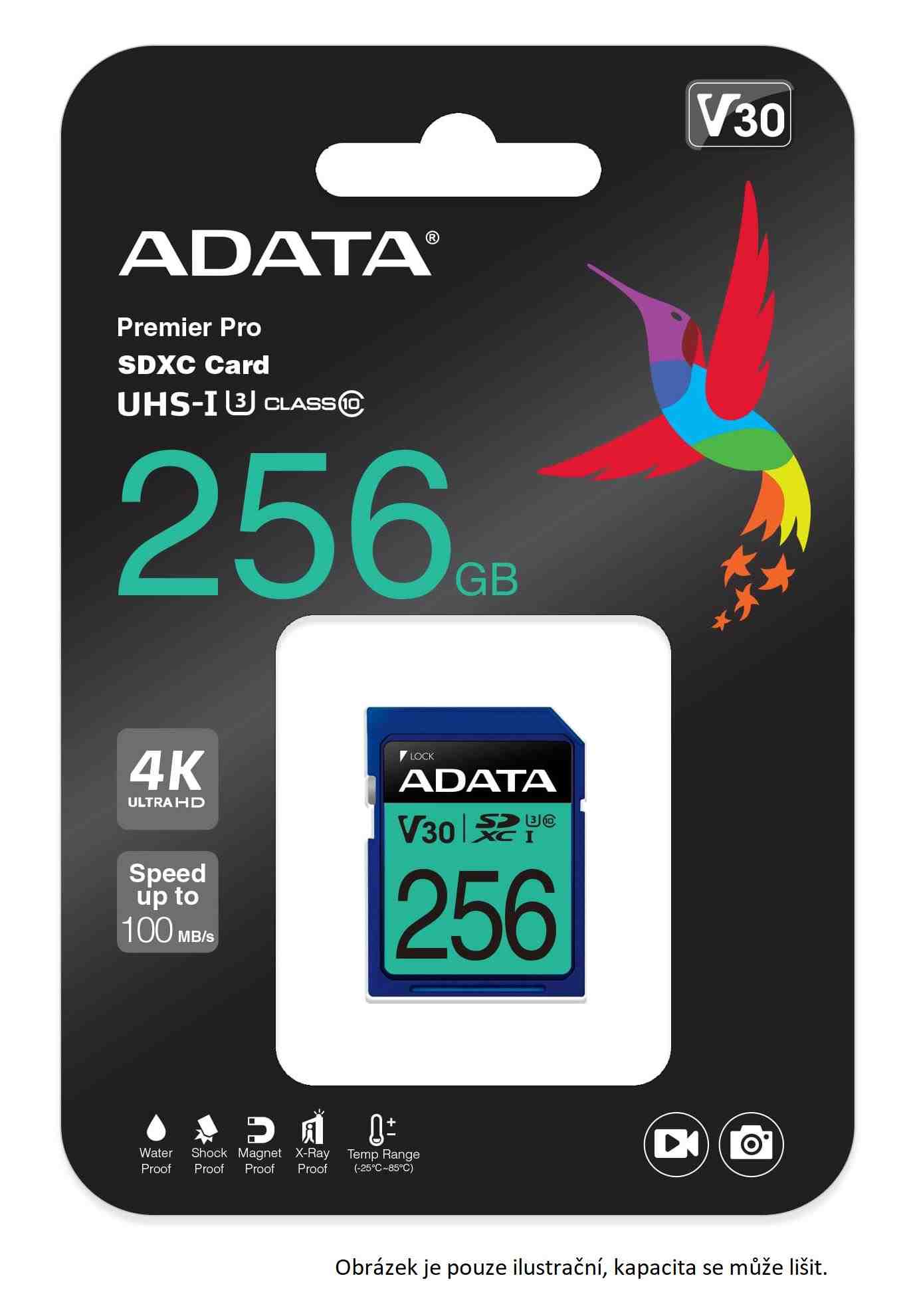 Karta ADATA SDXC 512GB Premier Pro UHS-I U3 Class 10 (R:95/ W:60 MB/ s)0 
