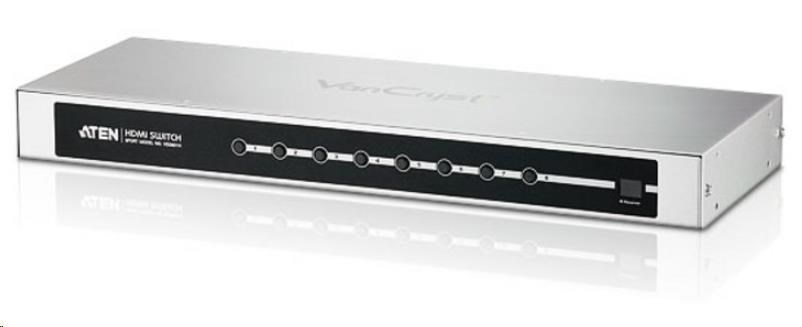 ATEN 8portový video prepínač HDMI,  prenos na dlhšie vzdialenosti až do 20 m,  DO0 
