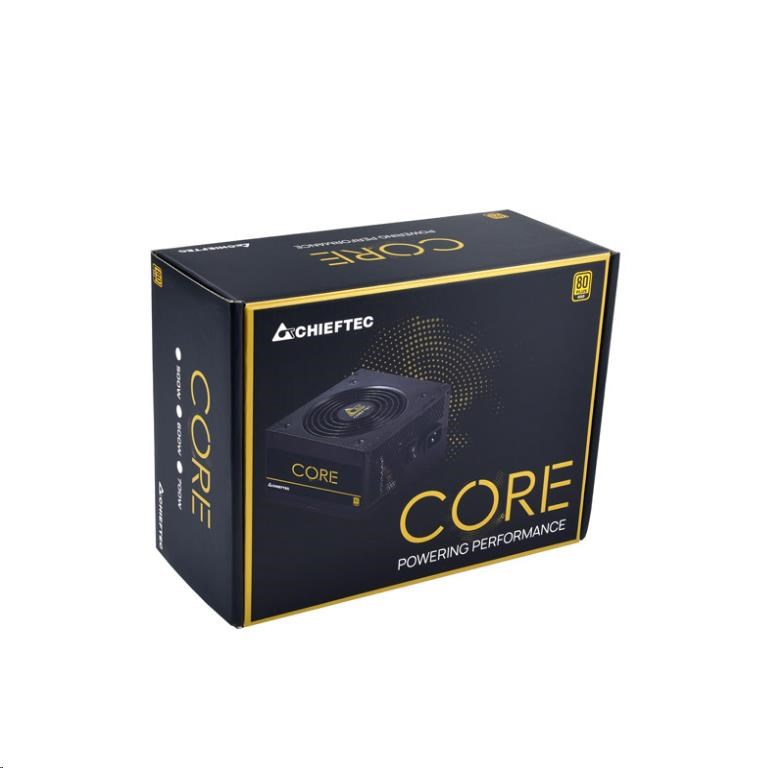 CHIEFTEC zdroj Core Series BBS-700S,  700W,  120mm fan,  80+ Gold4 
