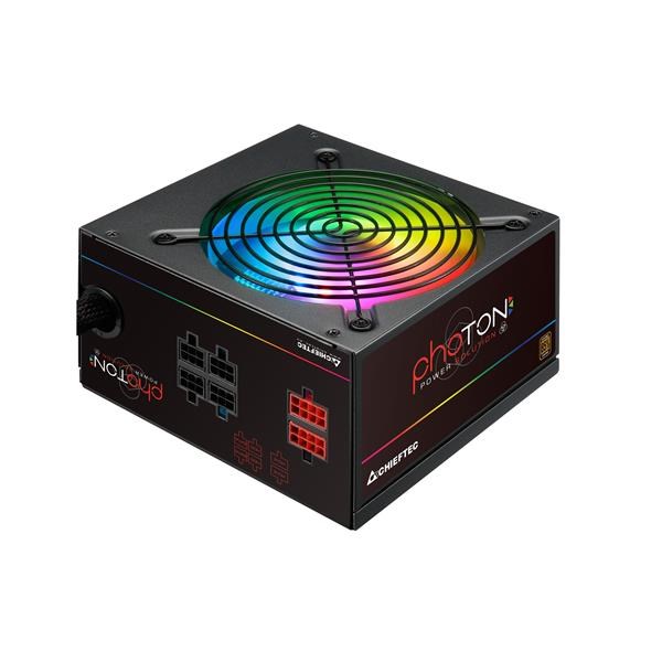 CHIEFTEC Photon Series,  CTG-650C-RGB,  650W,  12cm RGB ventilátor,  Active PFC,  modulárny,  maloobchod,  85+0 