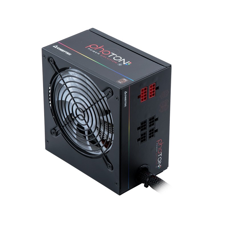 CHIEFTEC Photon Series,  CTG-750C-RGB,  750W,  12cm RGB ventilátor,  Active PFC,  modulárny,  maloobchod,  85+3 