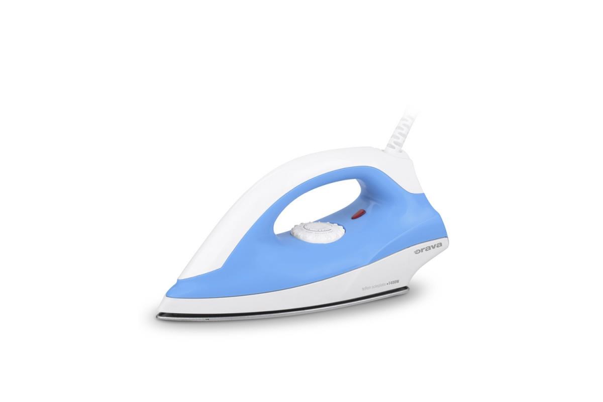 Orava ZE-202 suchá žehlička,  1400 W,  max 220°C,  manuální ovládání,  bílá /  modrá0 