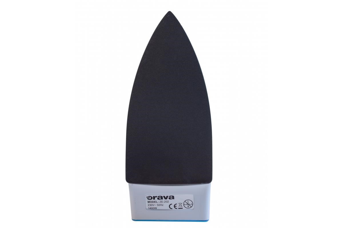 Orava ZE-202 suchá žehlička,  1400 W,  max 220°C,  manuální ovládání,  bílá /  modrá1 