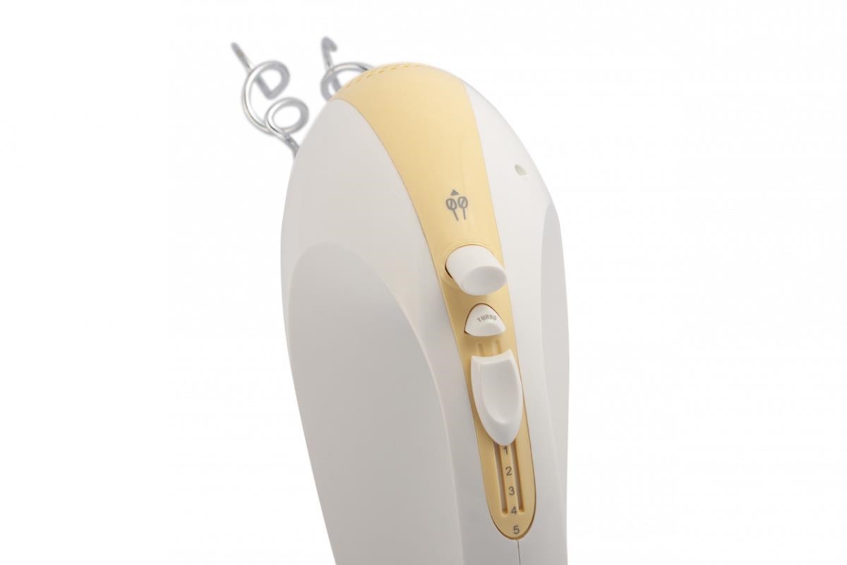 Orava SL-200 C ruční šlehač s nádobou,  300 W,  85 dB,  5 rychlostí,  mísa 2.5 l,  pulzní spínač,  bílá2 
