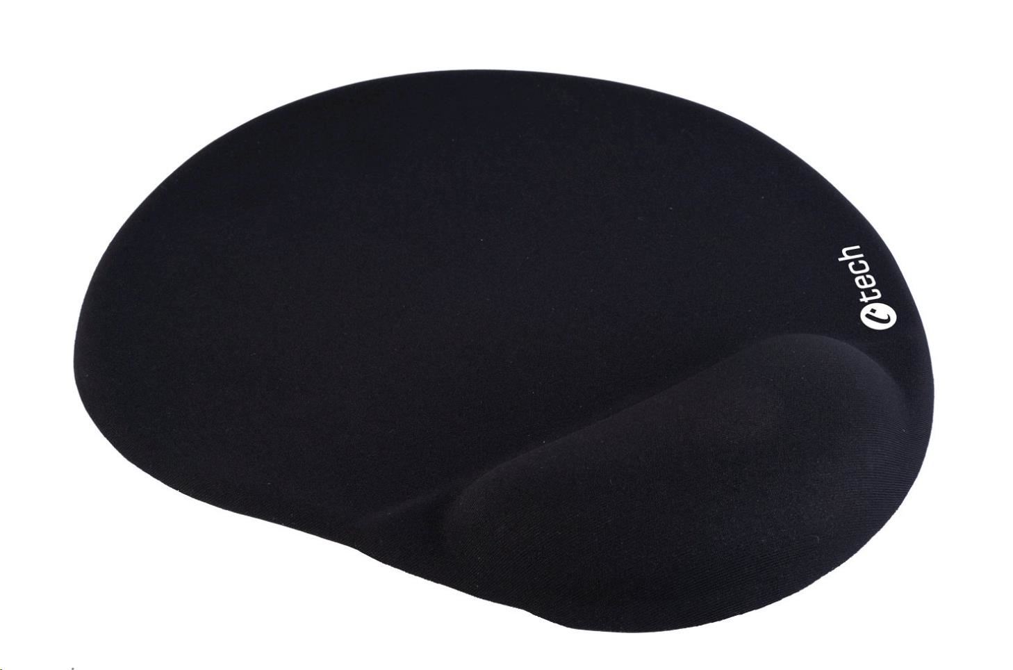 C-TECH Podložka pod myš gélová MPG-03,  čierna,  240x220mm0 