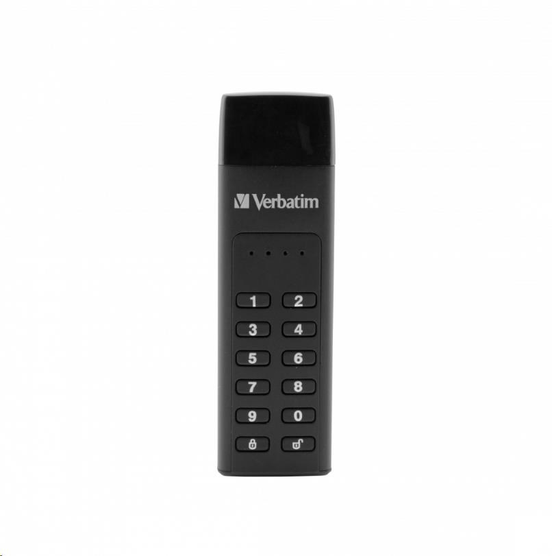 VERBATIM USB C 3.1 disk 32 GB - klávesnica Secure (R:160/ W:130 MB/ s) GDPR2 