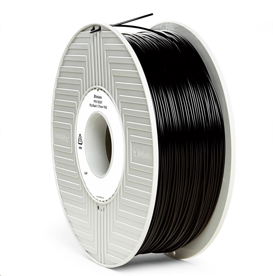 VERBATIM Filament pre 3D tlačiarne PLA 1.75mm,  335m,  1kg čierna2 
