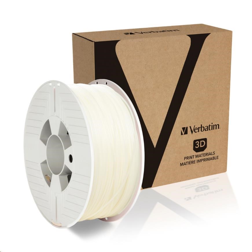 VERBATIM Filament pre 3D tlačiarne PLA 1.75mm,  335m,  1kg prírodný priehľadný (OLD PN 55274)1 