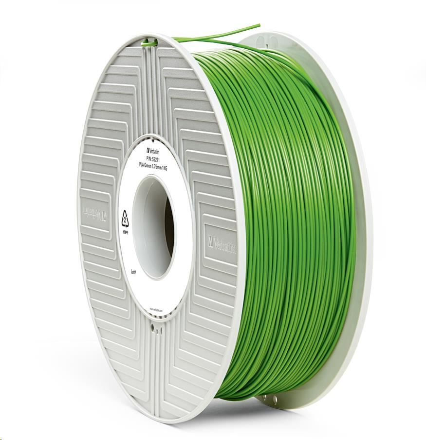 VERBATIM Filament pre 3D tlačiarne PLA 1.75mm,  335m,  1kg zelená NOVINKA 2019(OLD PN 55271)1 