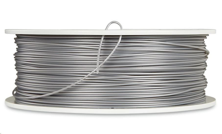 VERBATIM Filament pre 3D tlačiarne PLA 1.75mm,  335m,  1kg strieborná/ kovovo sivá (55275)2 