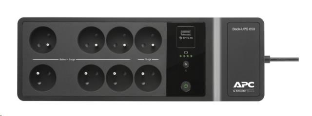 APC Back-UPS 650VA,  230V,  1USB nabíjací port (400W)3 