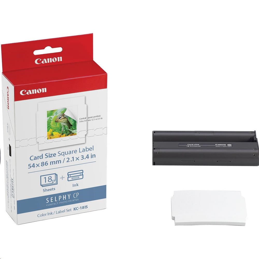 Canon KC18IS papier 86x54mm 18ks pre termosublimačnú tlačiareň0 