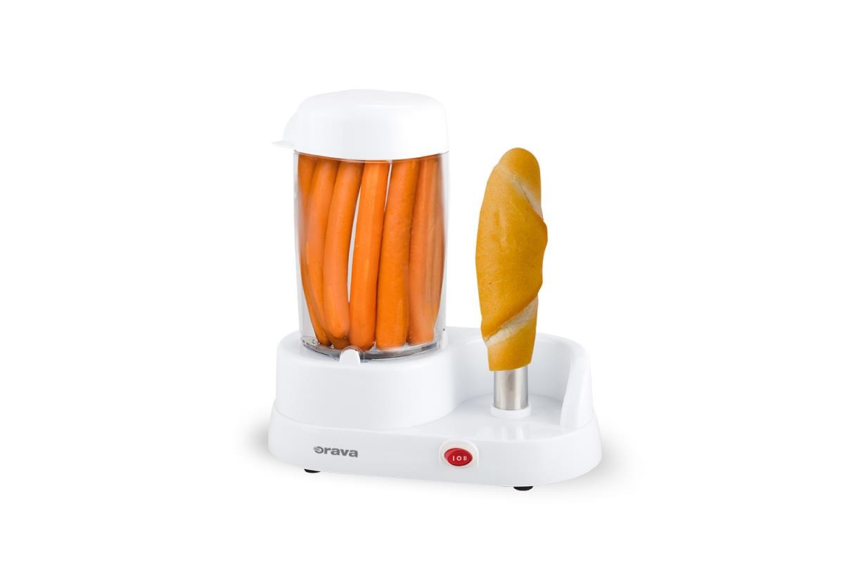Orava HM-01 hotdogovač,  350 W,  pro 6 párků,  bílá0 