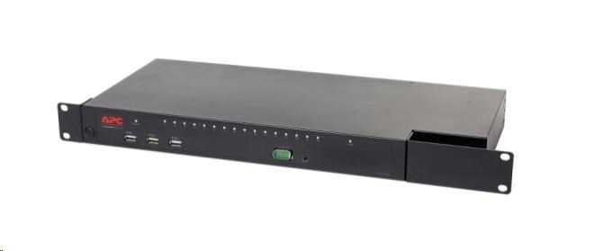 APC KVM 2G,  digitálny/ IP,  1 vzdialený/ 1 miestny používateľ,  16 portov s virtuálnym médiom - FIPS 140-20 