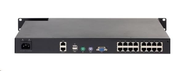 APC KVM 2G,  digitálny/ IP,  1 vzdialený/ 1 miestny používateľ,  16 portov s virtuálnym médiom - FIPS 140-21 