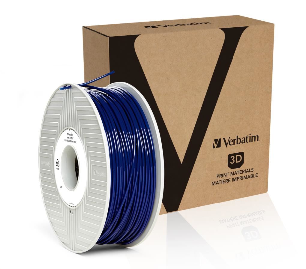 VERBATIM Filament pre 3D tlačiarne PLA 2.85mm,  126m,  1kg modrá0 