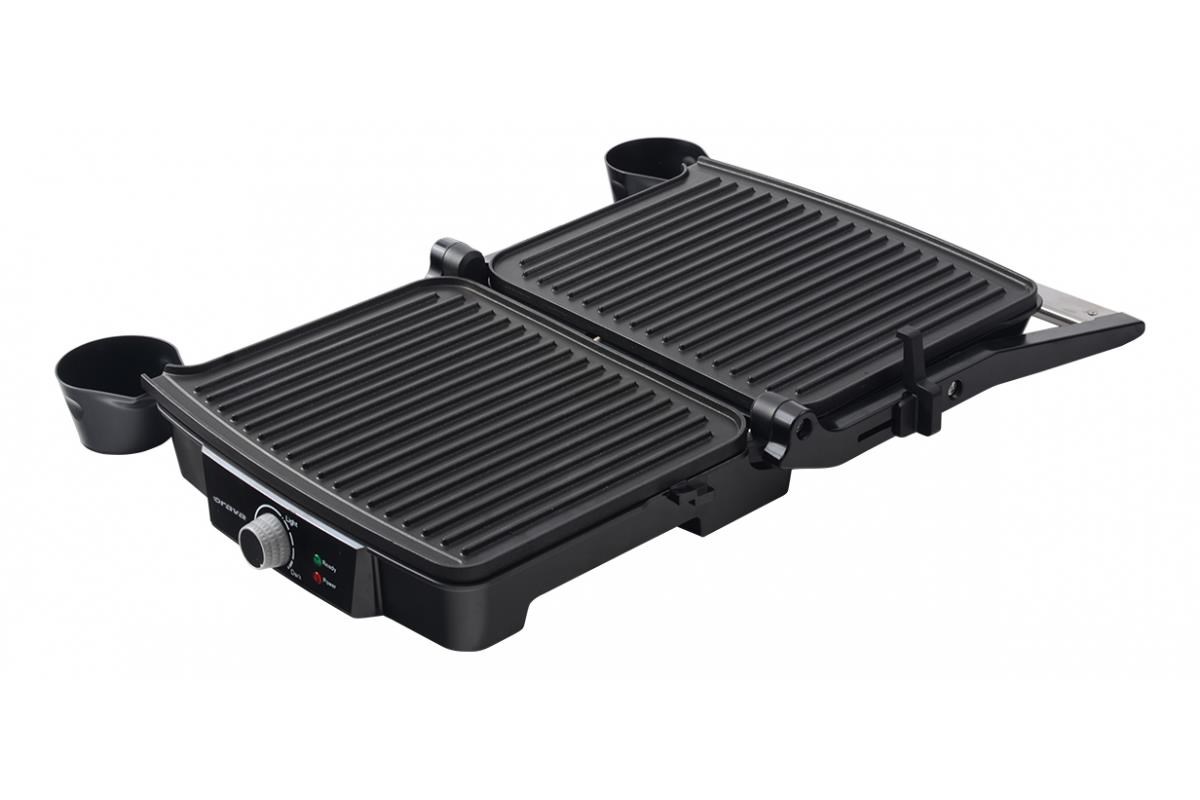 Orava Grillchef elektrický kontaktní gril,  2000 W,  regulace teploty,  tepelně izolovaná rukojeť4 