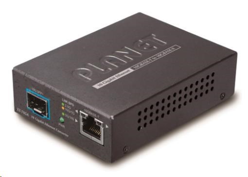 Planet XT-705A,  konvertor 10G/ 5G/ 2.5G/ 1G/ 100M /  miniGBIC SFP+ 10GBASE-X0 