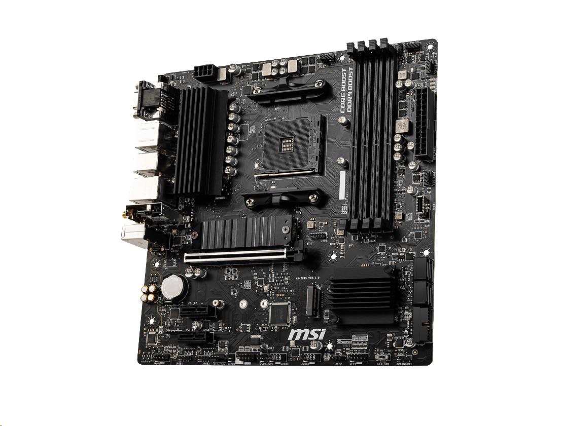 MSI MB Sc AM4 B550M PRO-VDH WIFI,  AMD B550,  4xDDR4,  VGA,  mATX2 