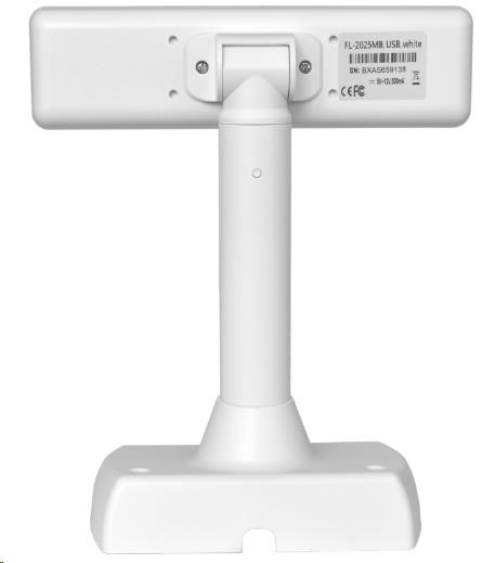 Virtuos zákaznícky displej Virtuos FL-2025MB 2x20,  RS232,  biely1 