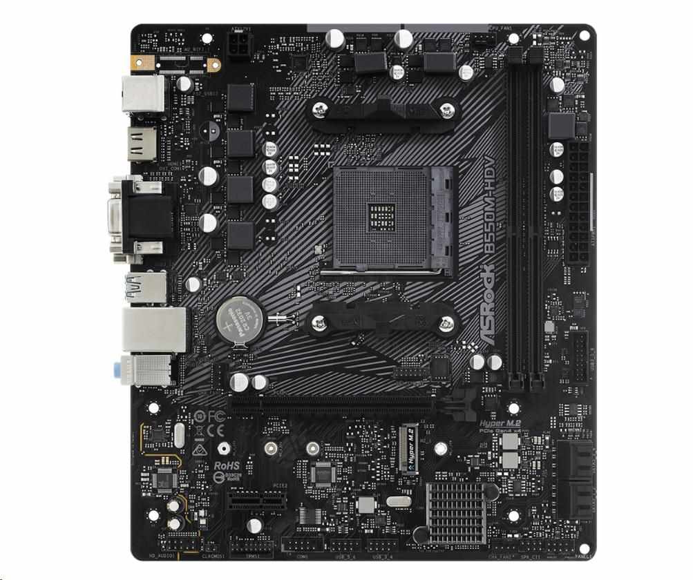 ASRock MB Sc AM4 B550M-HDV,  AMD B550,  2xDDR4,  HDMI,  DVI0 