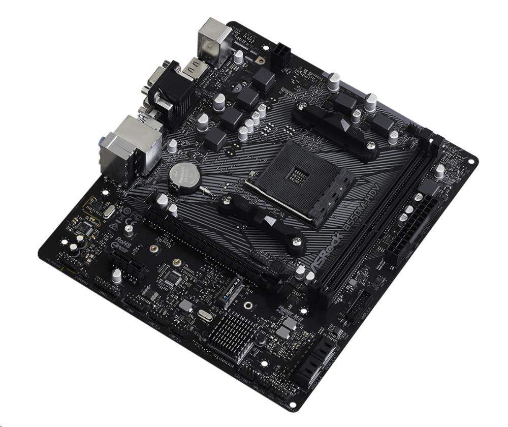 ASRock MB Sc AM4 B550M-HDV,  AMD B550,  2xDDR4,  HDMI,  DVI1 