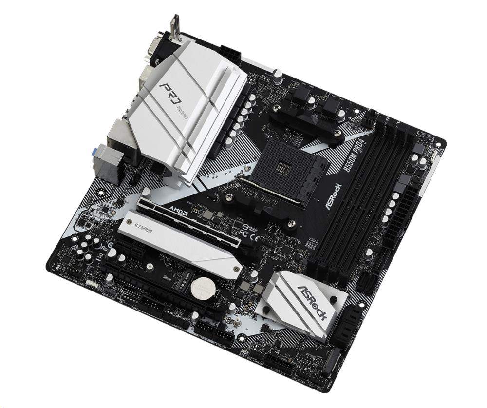ASRock MB Sc AM4 B550M PRO4,  AMD B550,  4xDDR4,  HDMI,  DP0 