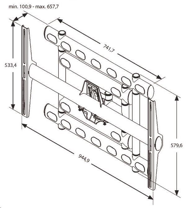 Vogel"s PFW 6852 - Rameno na displeje do 136 kg2 
