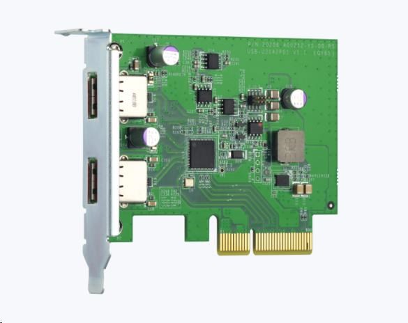 QNAP QXP-10G2U3A rozšiřující karta 2x USB 3.2gen2 pro PC i NAS1 