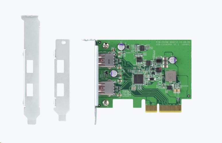QNAP QXP-10G2U3A rozšiřující karta 2x USB 3.2gen2 pro PC i NAS2 