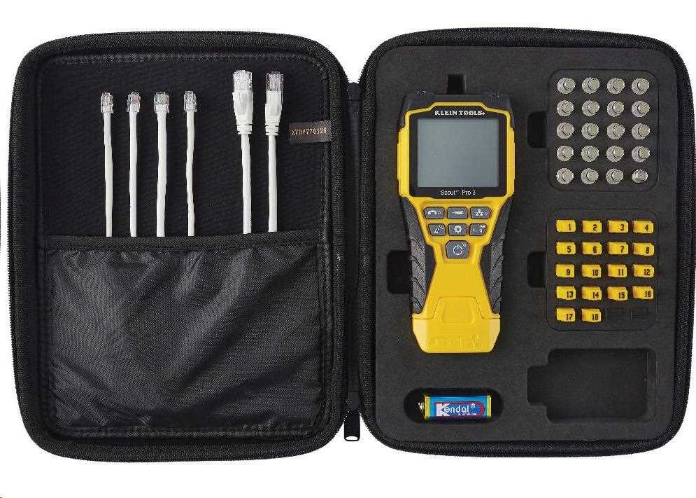 KLEIN TOOLS - VDV Scout® Pro 3 Tester Kit Locator (PoE) - 18x RJ45,  18x F-konektor3 