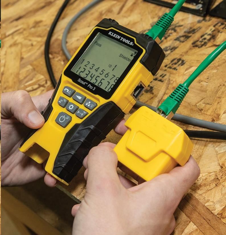 KLEIN TOOLS - VDV Scout® Pro 3 Tester Kit Locator Map™ (PoE)6 