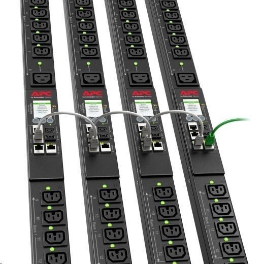 APC Rack PDU 9000 Switched,  ZeroU,  11.0kW,  230V,  (21) C13 a (3) C19,  IEC 60309 16 A 3P + N + PE 1.8m2 
