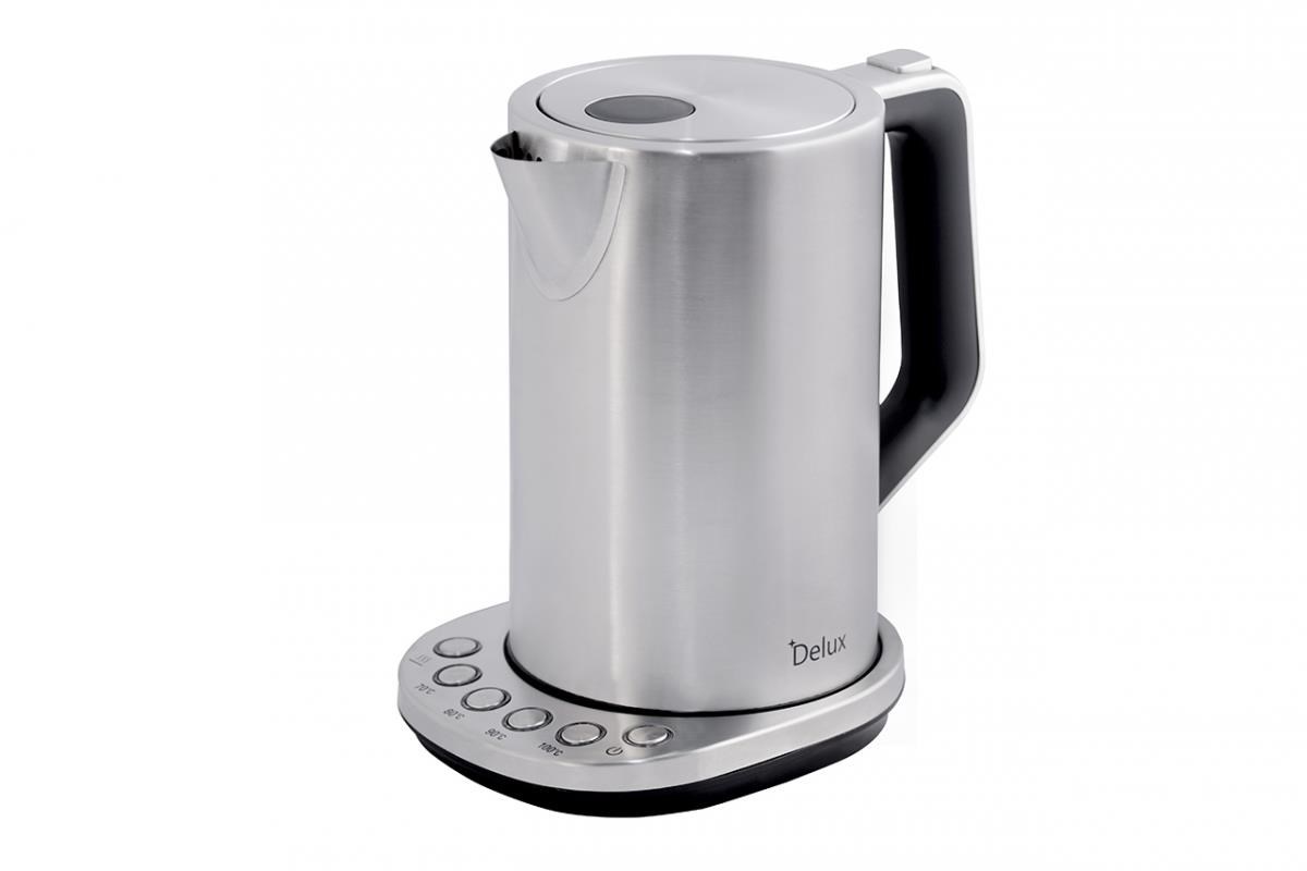 ORAVA Delux rychlovarná konvice,  2200 W,  1.7 l,  regulace teploty,  automatické vypnutí,  nerez1 