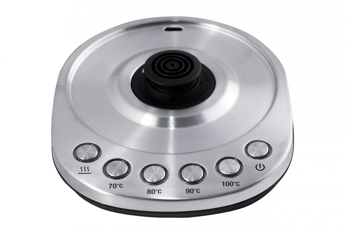 ORAVA Delux rychlovarná konvice,  2200 W,  1.7 l,  regulace teploty,  automatické vypnutí,  nerez4 